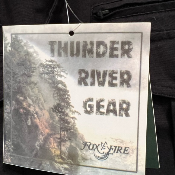 FOXFIRE Thunder River Gear Mens Black Travel Safari Passport Shirt SM NWT - Picture 7 of 9